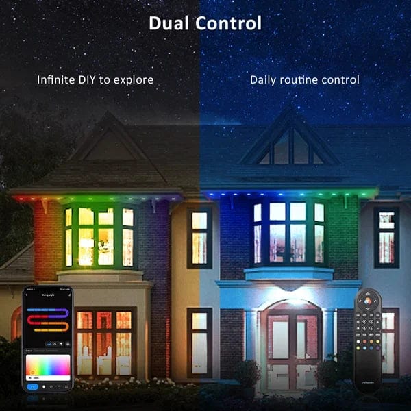 Smart Permanent Outdoor LED Holiday Lights