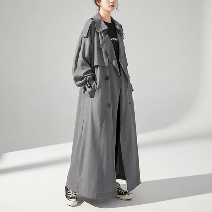 Oversized Long Trench Coat
