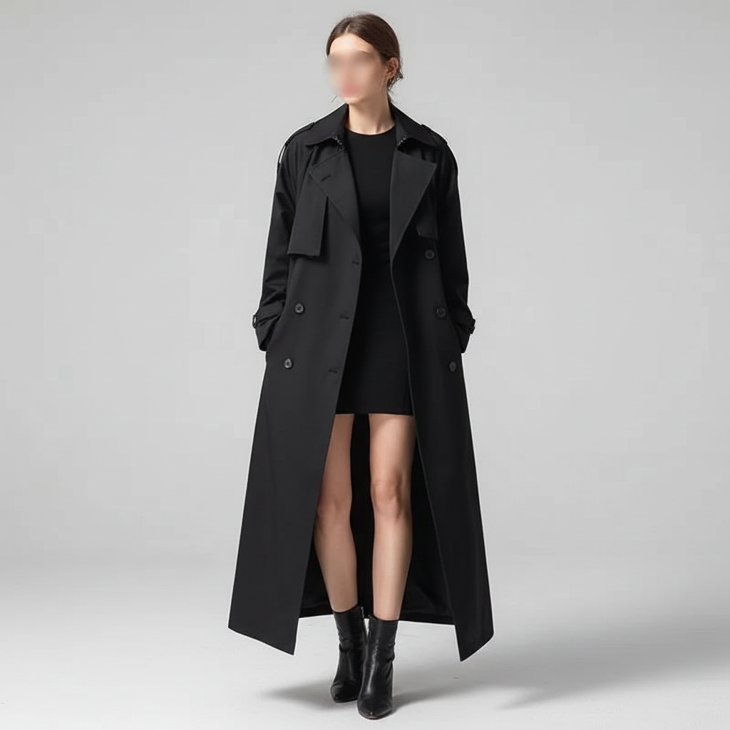 Oversized Long Trench Coat