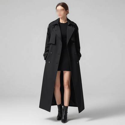 Oversized Long Trench Coat