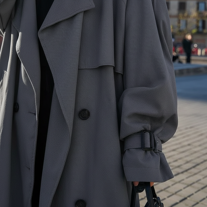 Oversized Long Trench Coat