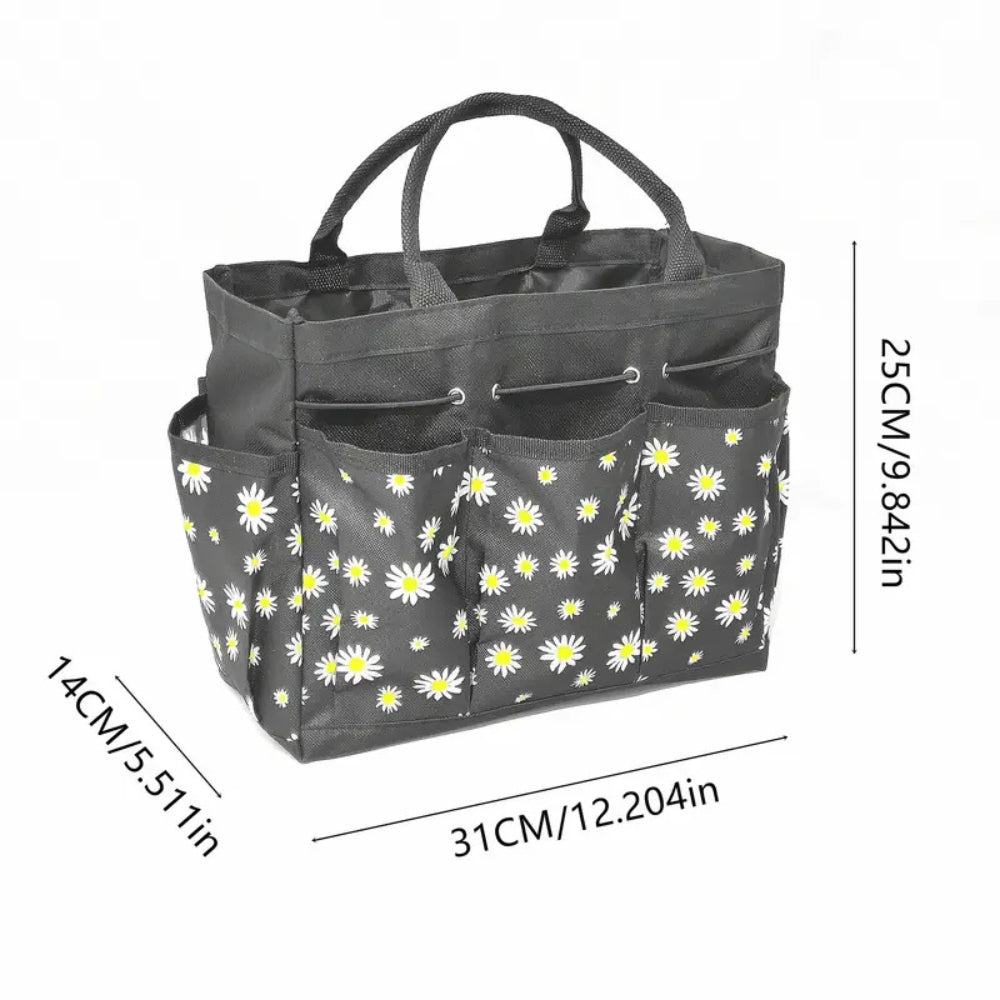 Oxford Floral Garden Tool Organizer Bag