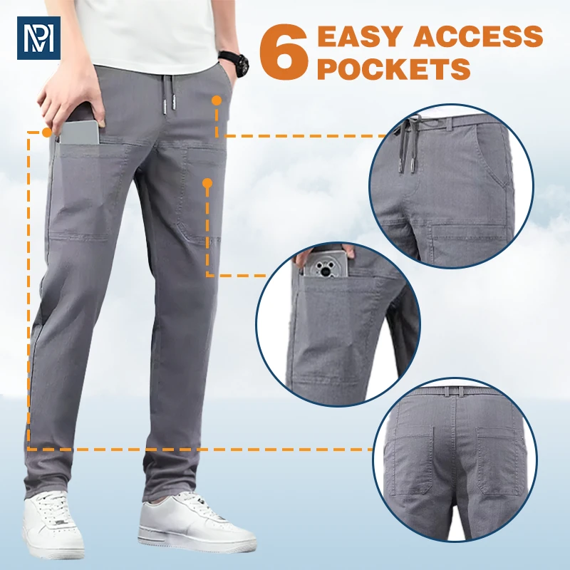 MultiPants - Men's High-Stretch Multi-Pocket Cargo Pants