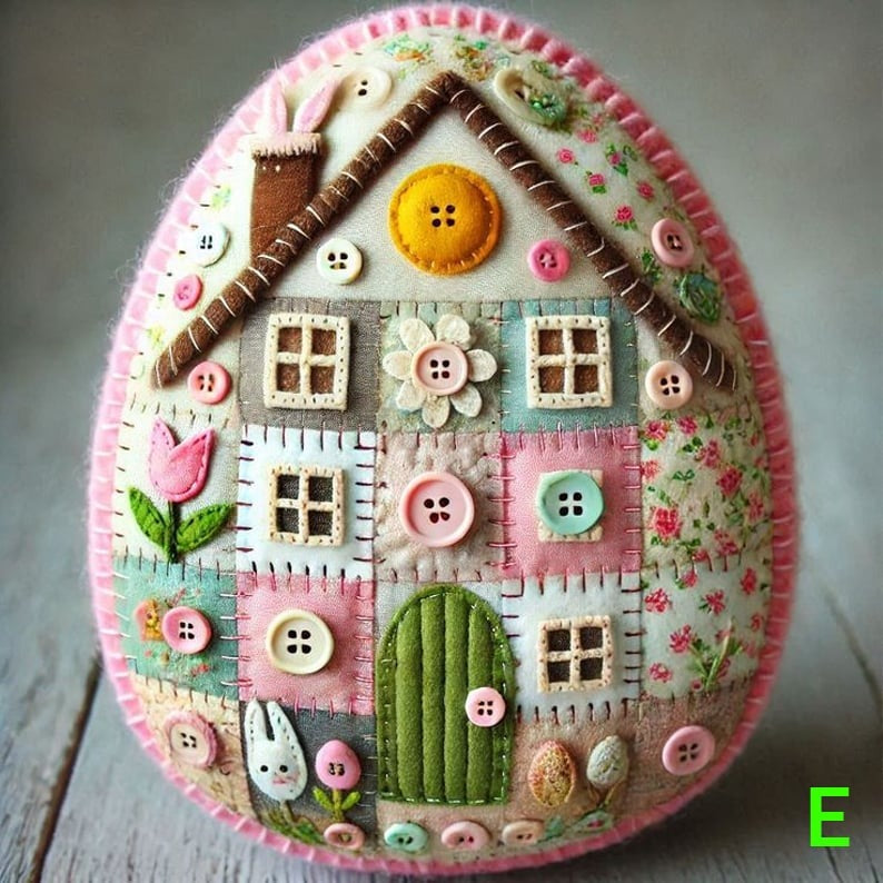 Felt Easter Egg House Craft Kit