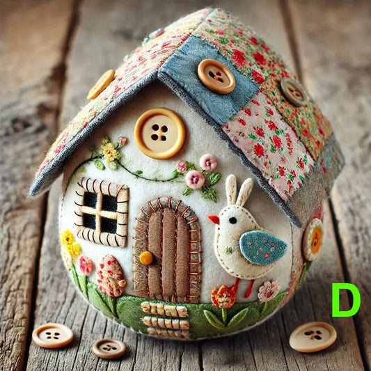 Felt Easter Egg House Craft Kit