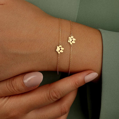 Personalized Paw Charm Bracelet - A Token of Pet Love