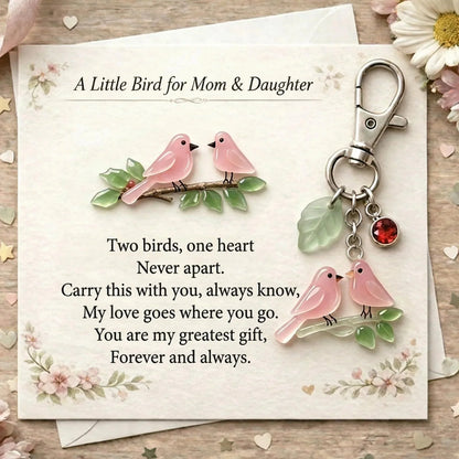 Mother's Day Gift Hot Sale: Save 50% A Little Bird for Mom & Daughter Keychain
