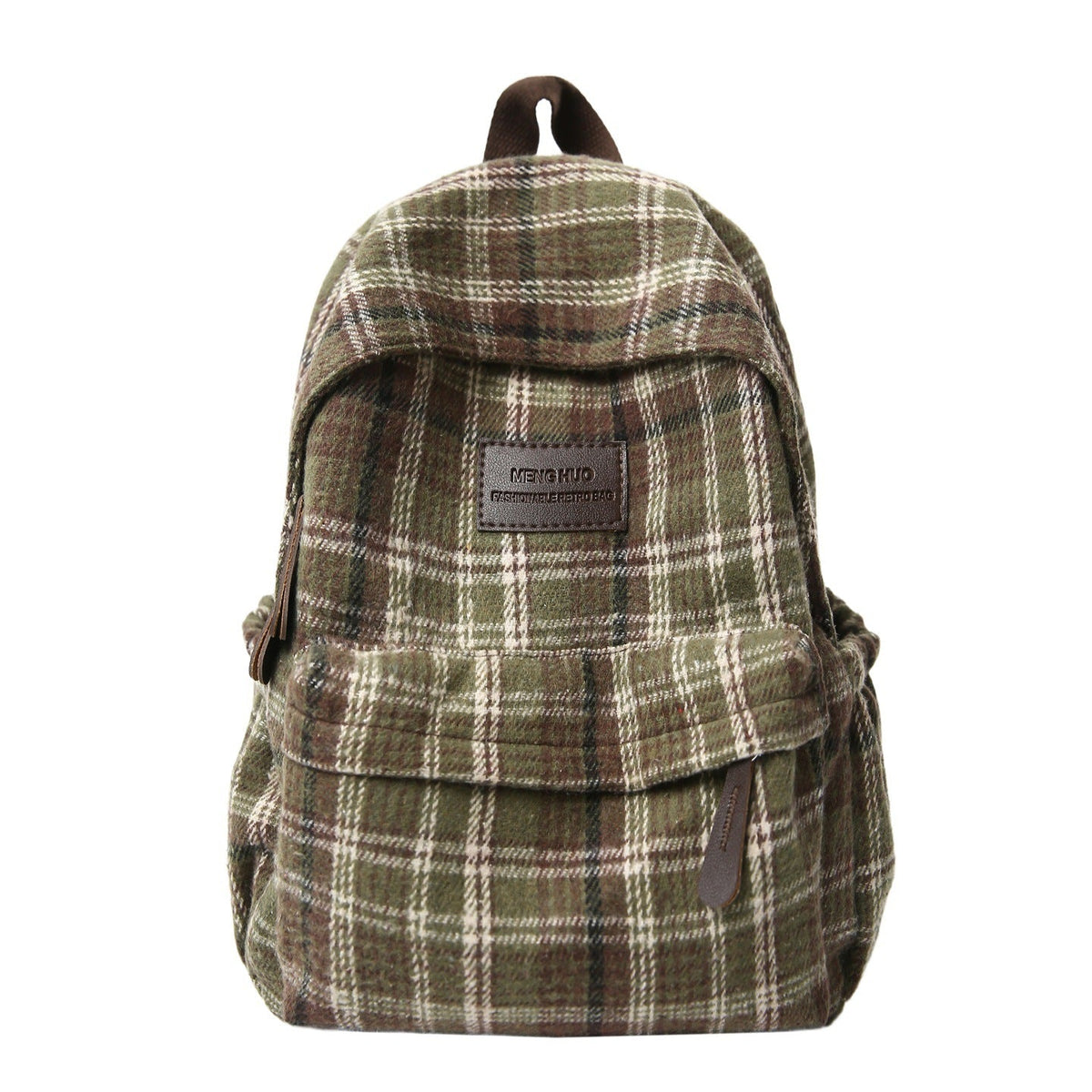 Plaid Pattern School Backpack