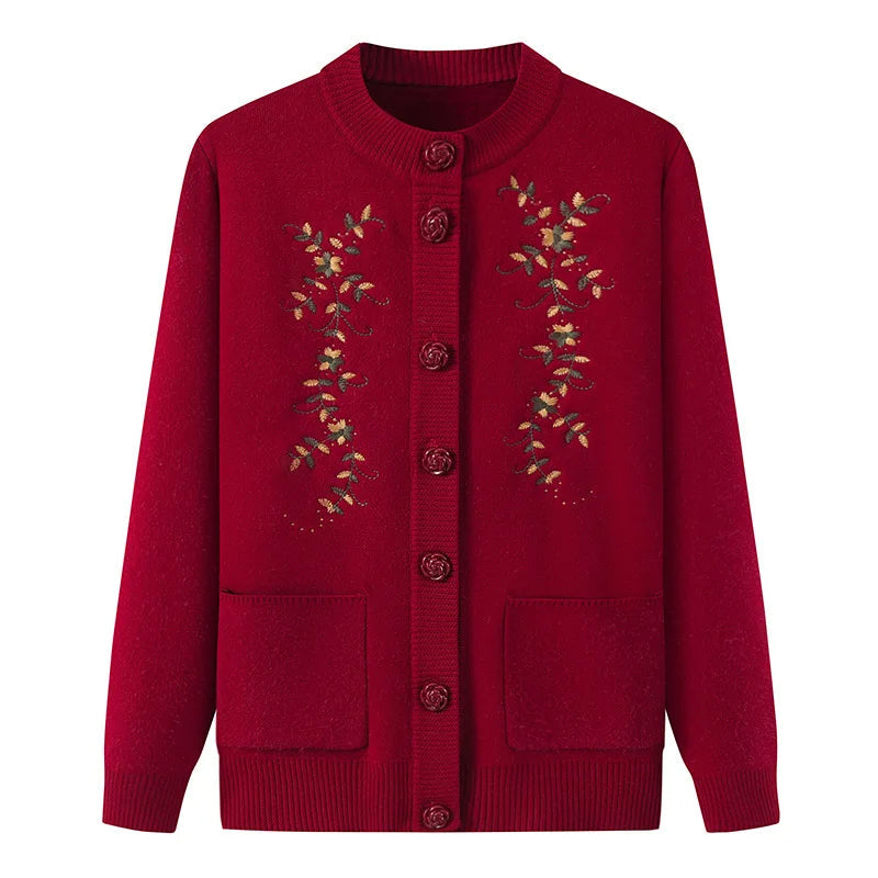 Plus-Size Fleece-Lined Knit Sweater