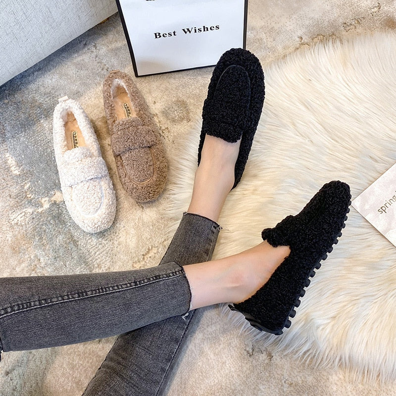 Cozy Cloud Plush Loafer Shoes