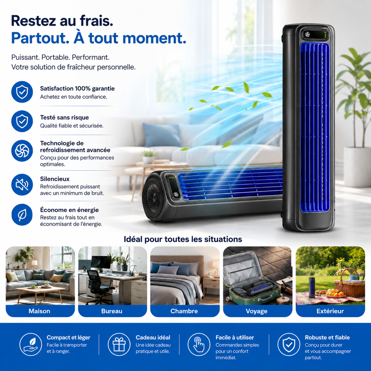 Portable Air Cooler with German Cooling Technology
