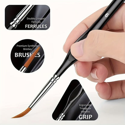 Fine Point Art Brush for Detailed Work & Painting