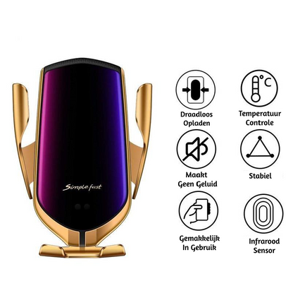 PREMIUM - Automatic Clamping Phone Holder | Wireless Charger