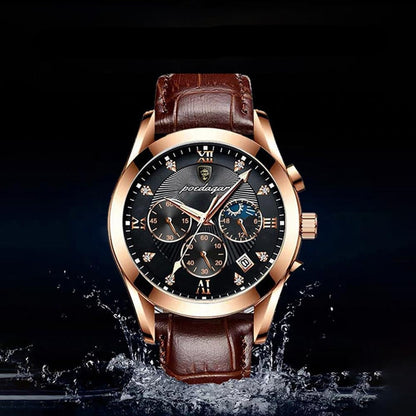 Premium Leather Wristwatch for Men