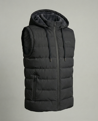 Davy | Quilted Hooded Puffer Vest