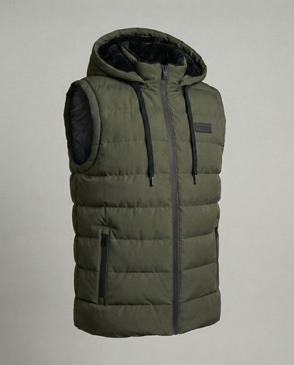 Davy | Quilted Hooded Puffer Vest