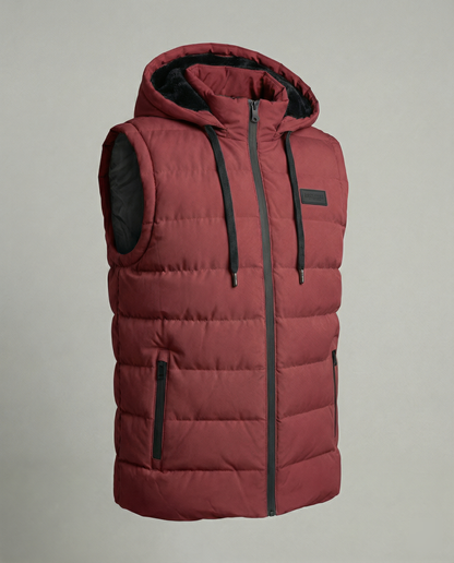 Davy | Quilted Hooded Puffer Vest