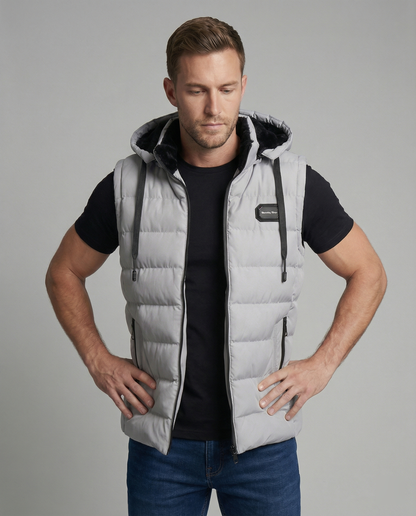 Davy | Quilted Hooded Puffer Vest