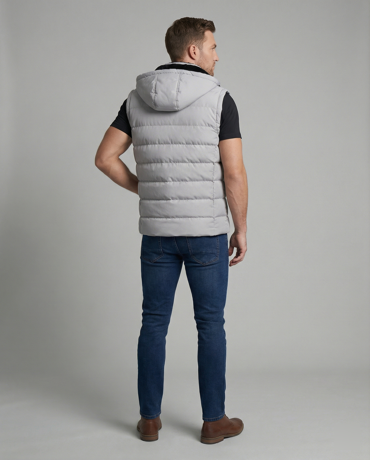 Davy | Quilted Hooded Puffer Vest