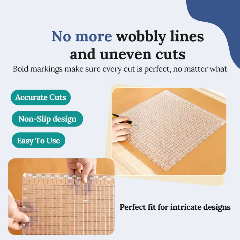 Quilting Ruler: Achieve Precise Cuts Effortlessly