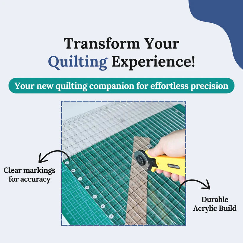 Quilting Ruler: Achieve Precise Cuts Effortlessly