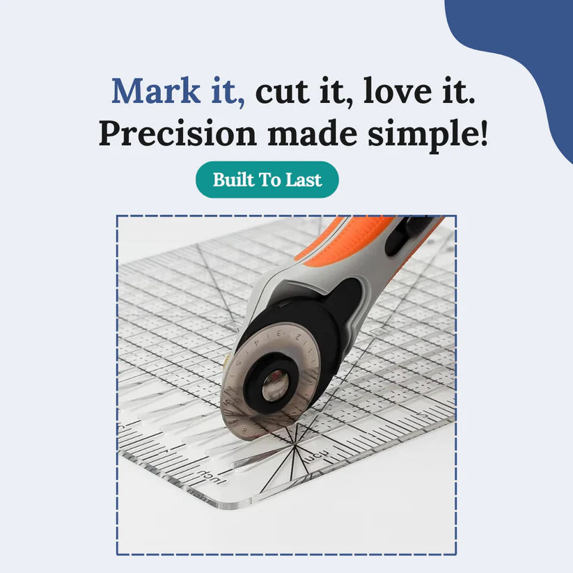 Quilting Ruler: Achieve Precise Cuts Effortlessly