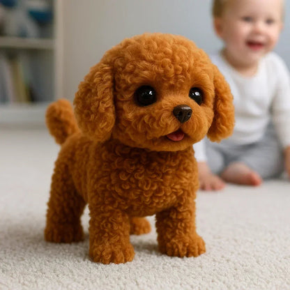 Realistic Interactive Plush Dog | Soft and Animated Toy for Children and Adults
