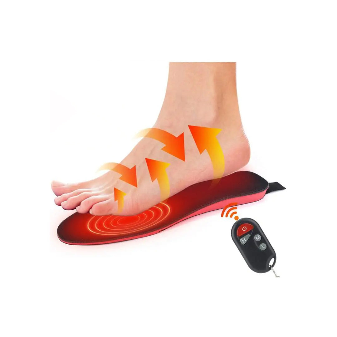 Rechargeable heated insoles for cold days