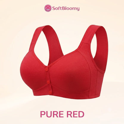 Soft Bloomy - Front-Closure Cotton Shaping Bra for Seniors