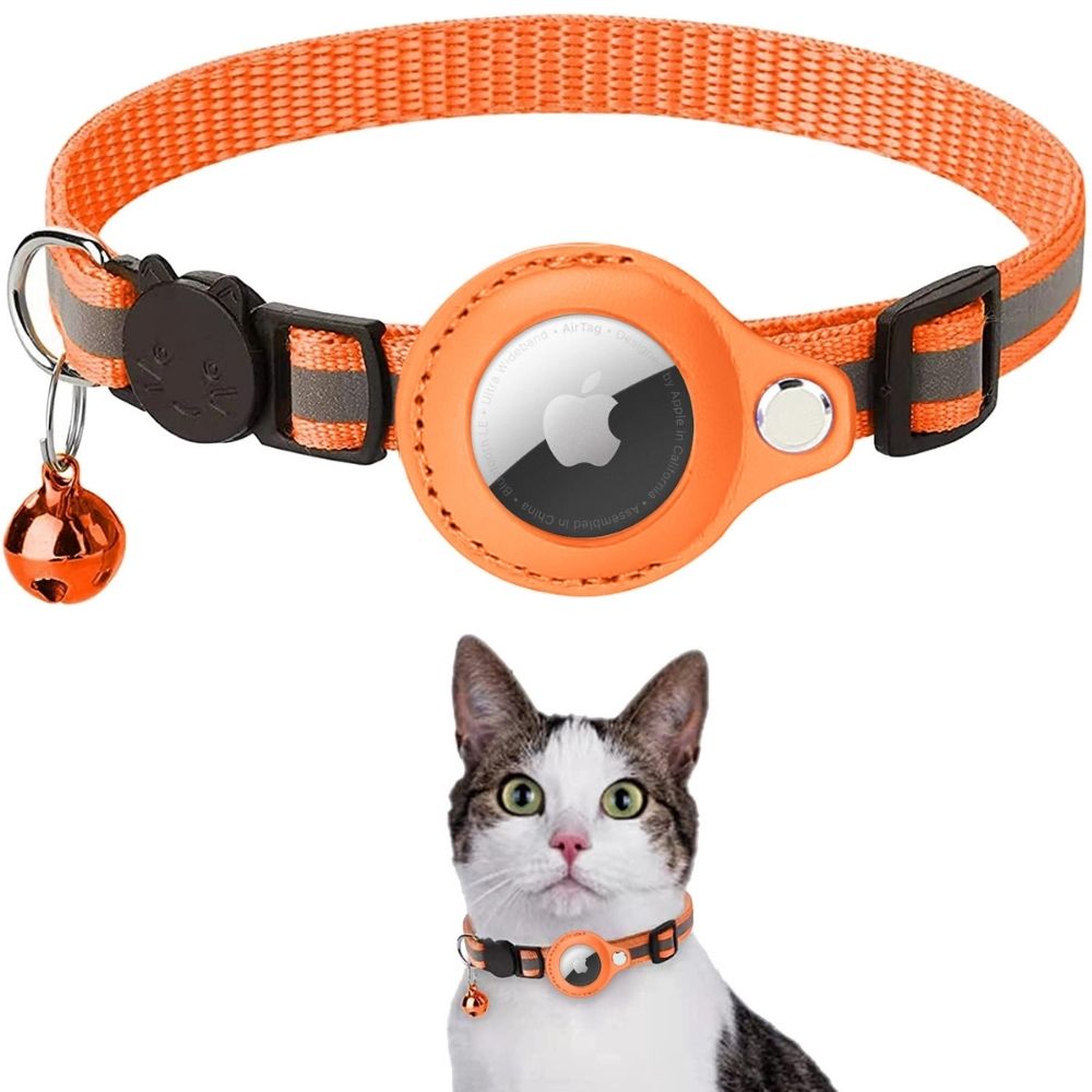 Reflective GPS Collar for Cats – Night Safety with Secure Closure