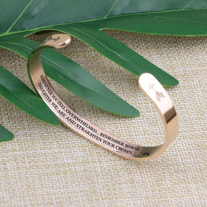 Remember whose daughter you are and set your crown straight | Bracelet