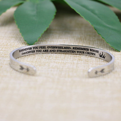 Remember whose daughter you are and set your crown straight | Bracelet