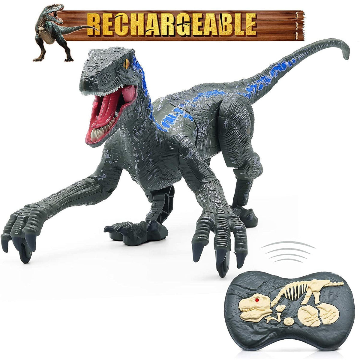 RC Velociraptor Dinosaur Toy