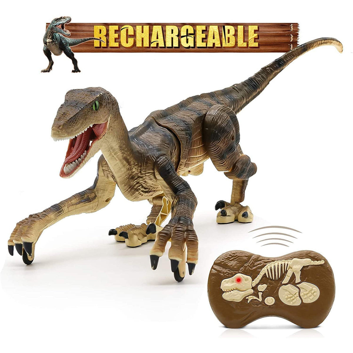 RC Velociraptor Dinosaur Toy
