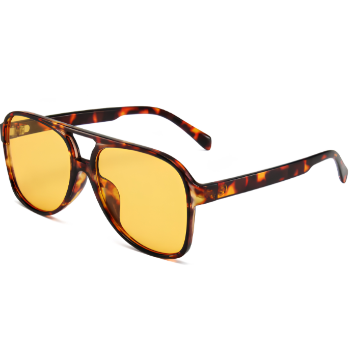 Retro Oversized Aviator Sunglasses - Amara