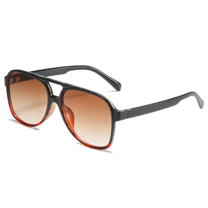 Retro Oversized Aviator Sunglasses - Amara