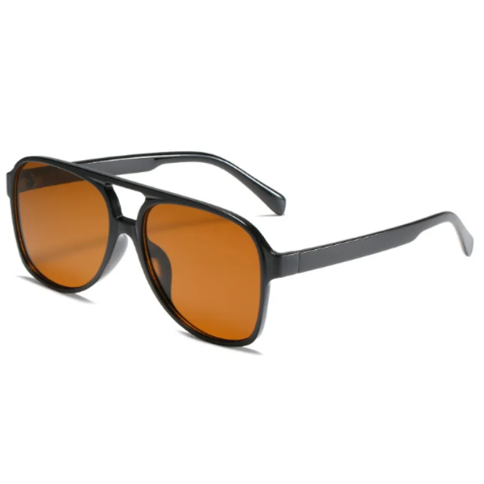 Retro Oversized Aviator Sunglasses - Amara