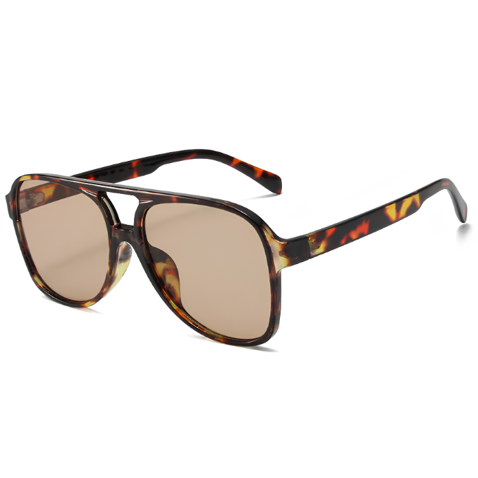Retro Oversized Aviator Sunglasses - Amara