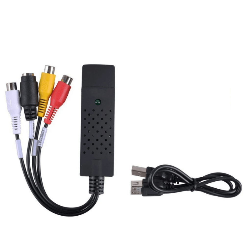 VHS to Digital Converter with Playback & Capture