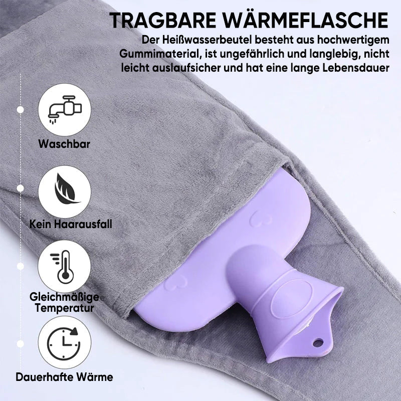 Plush Hot Water Bottle Belt for Comfort