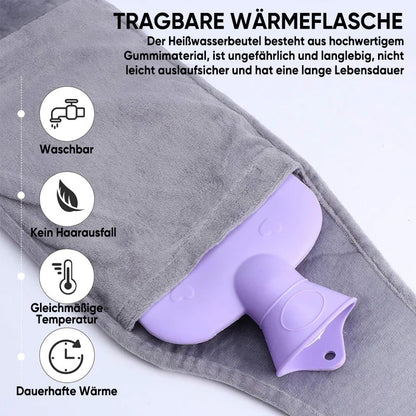 Plush Hot Water Bottle Belt for Comfort