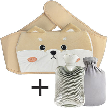 Plush Hot Water Bottle Belt for Comfort
