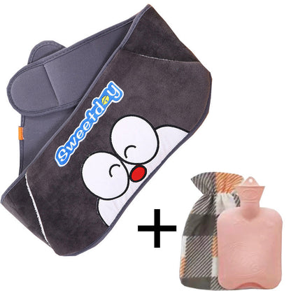 Plush Hot Water Bottle Belt for Comfort