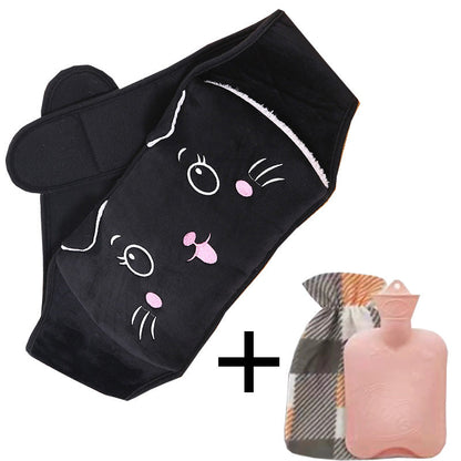 Plush Hot Water Bottle Belt for Comfort