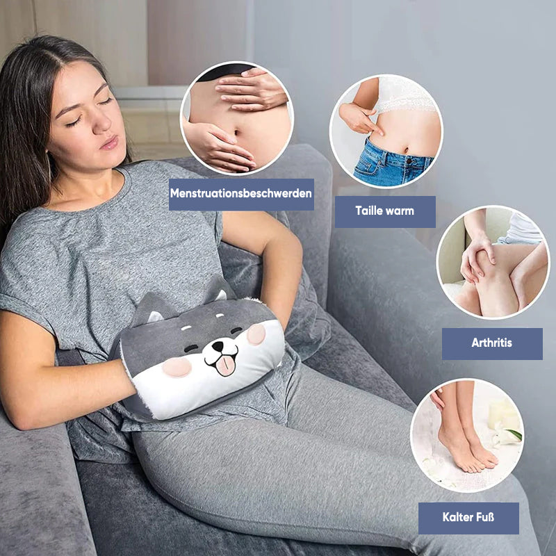 Plush Hot Water Bottle Belt for Comfort