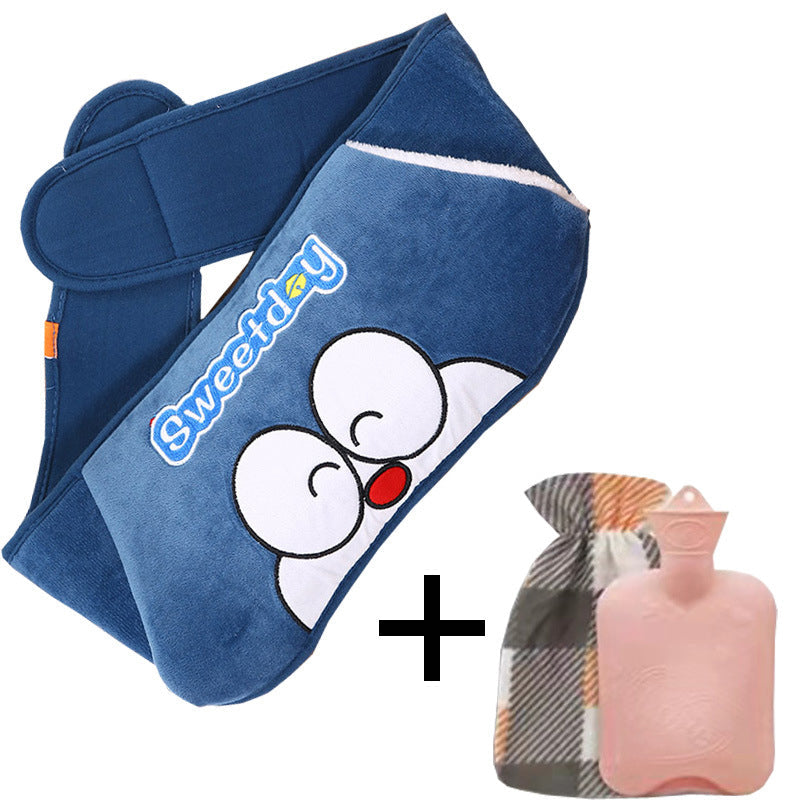 Plush Hot Water Bottle Belt for Comfort