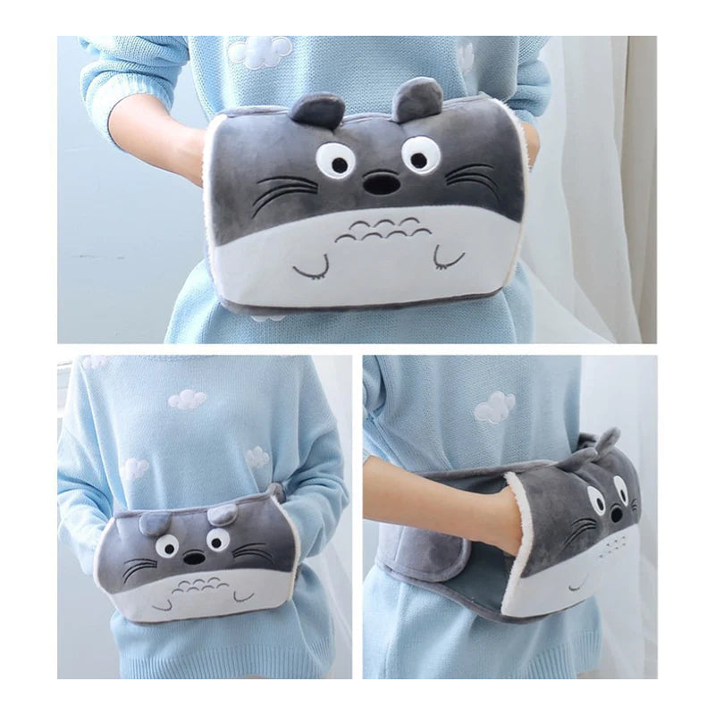 Plush Hot Water Bottle Belt for Comfort