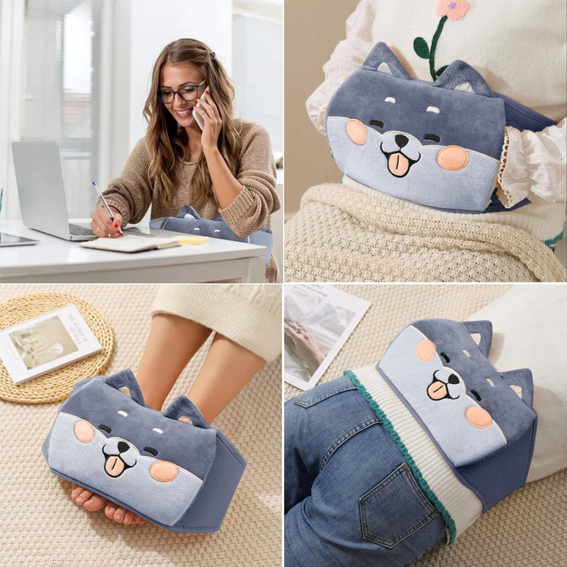 Plush Hot Water Bottle Belt for Comfort