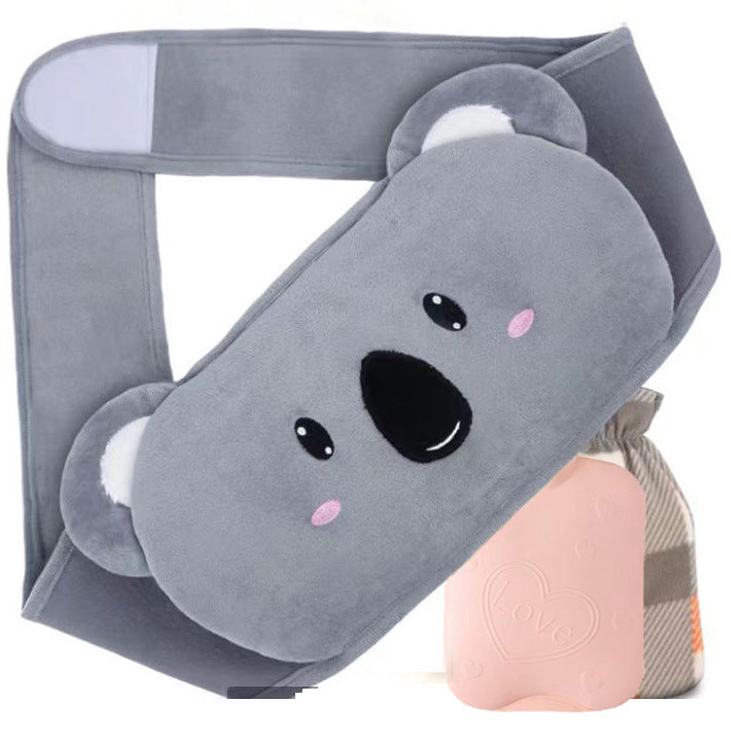 Plush Hot Water Bottle Belt for Comfort