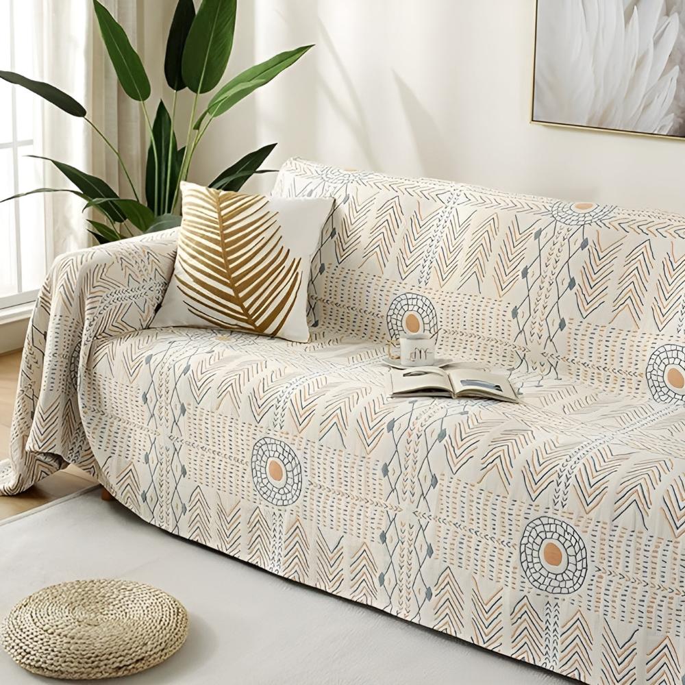 Cozy Reversible Cotton Throw Blanket